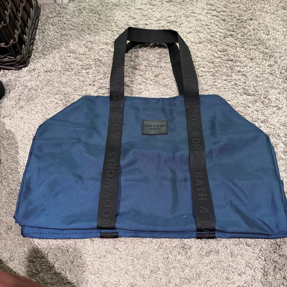 Bath & Body Work Men’s Navy Blue Duffle Bag